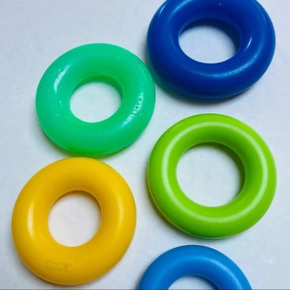 Fisher Price Ring Stacker Kids Toy Rack A Stack Multicolor Rings Learning Yellow - Picture 5 of 8